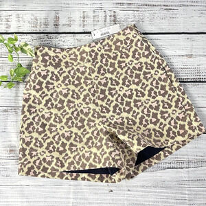 J. Crew Shorts size 0 Pink Gold Taupe Cheetah Leopard Shinny Cruise Vacation